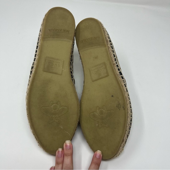 GUCCI GG MATELASSE CANVAS ESPADRILLE SLIP ON SHOES SIZE EU 39 US 9 - Picture 16 of 16